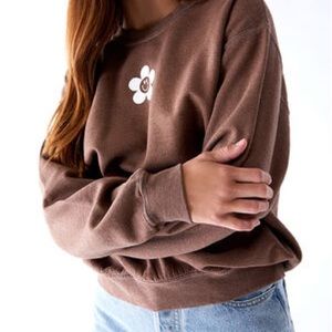 Pacsun Los Angeles Daisy Smile Sweatshirt